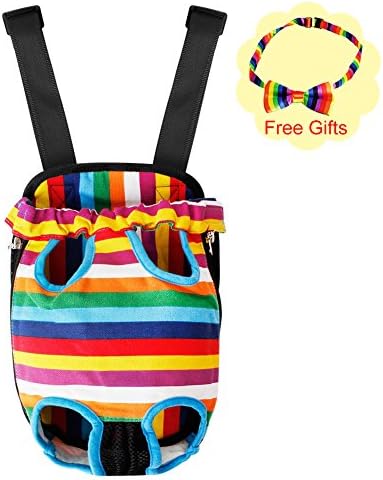 Pet Carrier Hands Free Dog Carrier Front Backpack Legs Out Portable Convenient Lightweight Soft- sided Outdoor Travel Pet Carriers For Small Dogs Cats Different Size(M)
