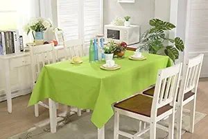 ALL FOR YOU Rectangular Fabric Table Cloth,Rectangle Washable Dinner Picnic Table Cloth,Assorted Colors- Size 52 in X 70 in (Green/Apple Green)