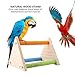 Sheens Bird Perch, Parrot Wooden Grinding Paw Toy Pet Bird Cage Stand Platform Rack Paw Poles for Budgies Parakeet Cockatiel Cockatoo Conure Lovebird (Triangle)thumb 2