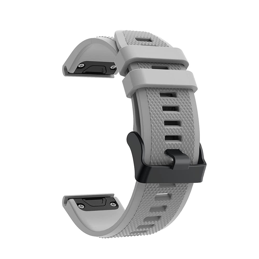 REYDA Silicone Strap Compatible for Garmin Quatix 8 47mm/7 Pro/7/6/5, 22mm Quick Fit Watch Strap Soft Silicone Bracelet Sport Wristband Replacement Strap for Garmin Forerunner 970/965/955/945/935/745