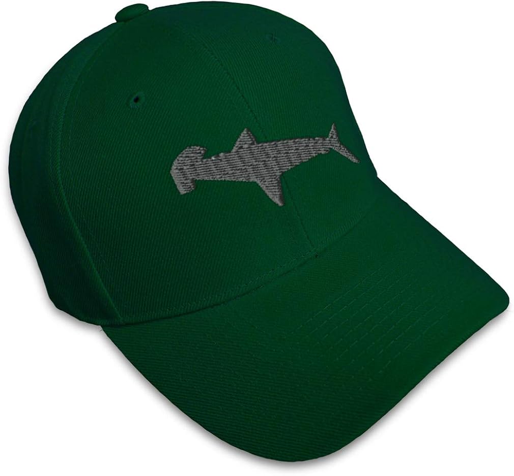 Custom Baseball Cap Hammerhead Shark Embroidery Acrylic Dad Hats for Men & Women