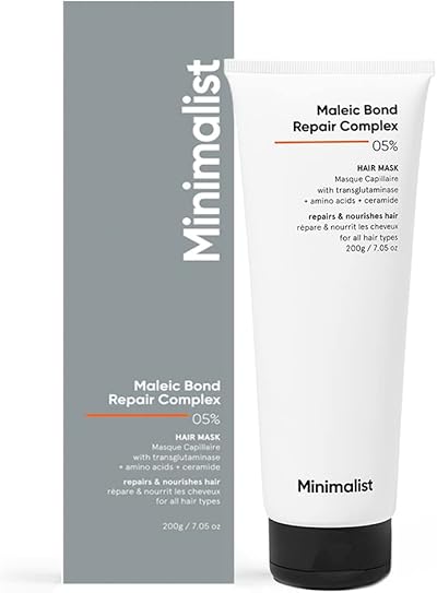 Minimalist Maleic Bond Repair 5% Hair Mask Transglutaminase Ceramides Damaged