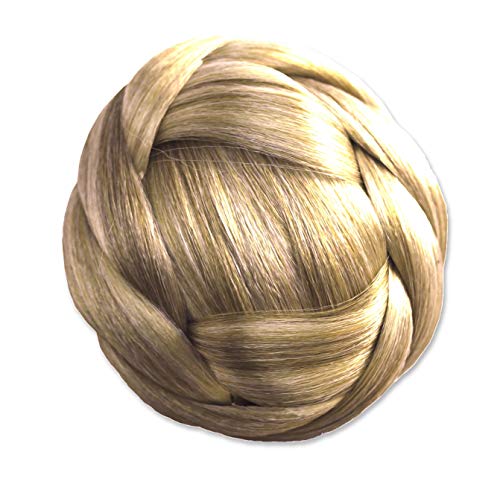 Mia Clip-n-Bun, Instant Bun, Clips on with Jaw Clamp, Synthetic Wig Hair, Hair Accessory, Blonde Color, for Women, Dress Up, Costume, Church
