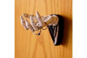 Skeleton Hand Wall Hook Gothic Wall Decor Spooky Key Holder Halloween Wall Mount Hanger for Jewelry Keys Bags