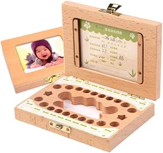 CUS - Caja de Madera para Guardar Dientes de Leche para bebé: Amazon.es: Hogar