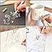 Metallic Marker Pens - Finer Point, for Scrapbook Photo Album Markers, Rock Painting, Gift Card Making, Calligraphy, Lettering, 12 Assorted Colors in 1 Set