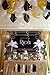 Graduation Party Decorations 2022 Black White Gold Paper Tassel Garland for Great Gatsby Decorations/ Birthday Decorations/2022 Graduation Party Supplies