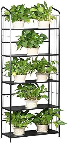 Eight24hours Heavy Duty Mesh Plant Flower Stand Shelves Pot Display Holder Garden 5 Tier