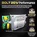 OPT7 Bolt 25w AC 5202 (2504) Fog Light HID Kit - Relay Bundle - All Bulb Sizes Colors - 2 Yr Warranty [6000K Lightning Blue Xenon]
