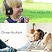 OldShark Foldable Bluetooth Over-ear Headphone for Kids, On-ear Wireless Headset for Adults Built-in Mic With 3.5mm Audio Cable Black