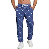 Socira Sweatpants for Men Men's Sports Jogger Pants Mens 3D Printed Casual Pants Workout Track Pants with Drawstring