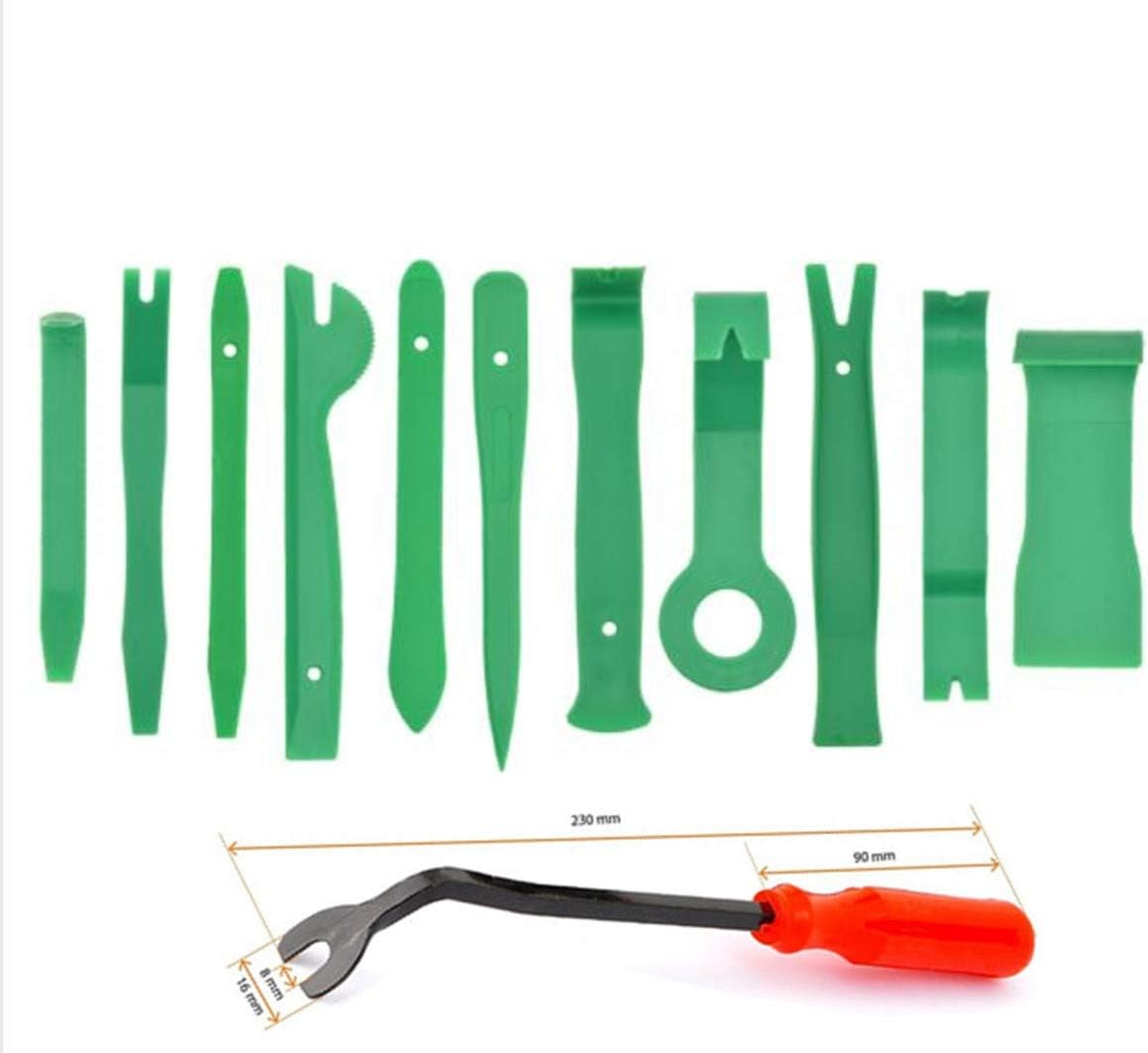 JBBERTH 12pcs Auto Trim Removal Tools Kit, Car Repair Tool for Audio/Radio/CD/GPS/Door Disassembly Clip Clamp Trim Dashboard Removal Toolkit