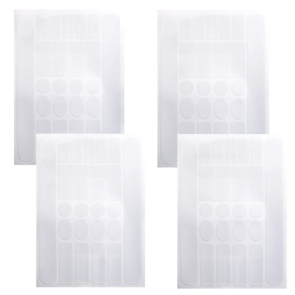 NA 4 Pieces Bicycle Protector Decal Bike Chainstay & Frame Decal Adhesive Protectors Film Cover for Bicycle Bike Cycle MTB BMX