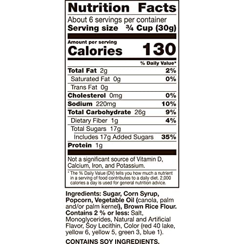 TRIX POPCORN SNACK WITH FRUITY SWEET GLAZE, SNACK BAG, 7 OZ