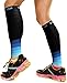 Physix Gear Calf Compression Sleeves for Women and Men - Calf Compression Sleeve for Running, Provides Calf Support and Shin Splints comfort, Compression Sleeves Calf for Enhanced, Black/Blue, L/XL