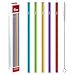 Yookee home 5 PCS Wide Smoothie Straws with a Cleaning Brush, 10.5
