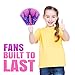 M & M Products Online Princess Party Supplies: 24 Folding Princess Crown Paper Fans - Variety Of Colors & Designs - Perfect For Princess Birthday Dress Up Parties & Favors - Lifetime Replacement