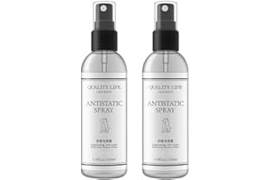 (2 Bottles) Static Shield Spray Reduce Static in Clothes and Hair Anti-Frizz Flat Crease Less Static