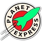Futurama Planet Express Vynil Car Sticker Decal - 5"