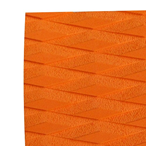 MonkeyJack 8 Pieces Orange Non-slip Diamond Grooved EVA Surfboard Skimboard Shortboard Surf Traction Pad Deck Grip Tail Pads Accessories