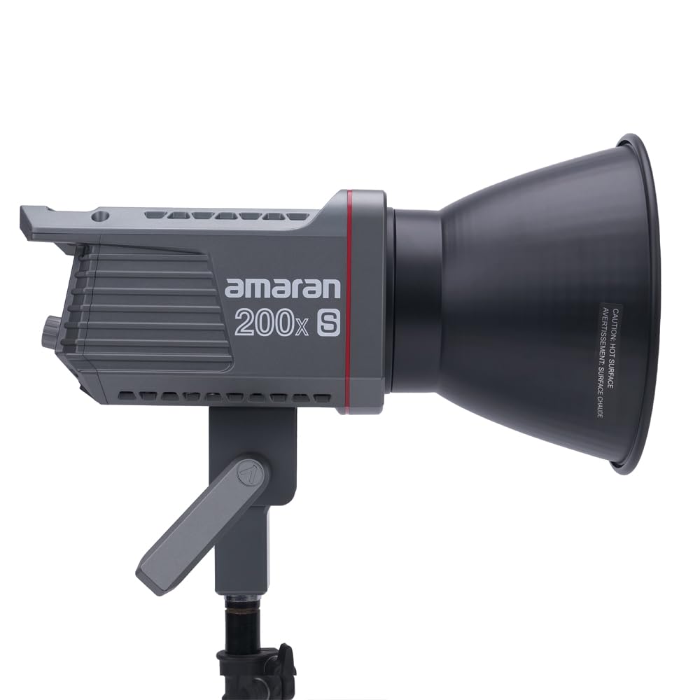 amaran 200xS Bi-Color LED Video Light, 250W 2700-6500k 51600lux@1m Bluetooth App Control 9 Built-in Lighting Effects DC/AC Power Supply