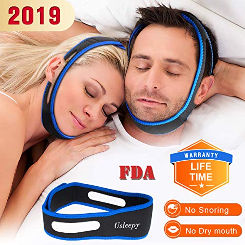 Anti Snoring Chin Strap, Comfortable Natural Snoring Solution Snore Stopper, Most Effective Anti Snoring Devices Stop Snoring Sleep Aid Snore Reducing Aids for Men and Women