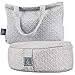 Unique Wellness Buckwheat Meditation Cushion (17”x13”6”), Meditation Pillows for Sitting On Floor, Yoga Cushion for Women and Men, Tote Bag for Travel, Lavender Scented, Machine Washable