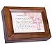 Cottage Garden Baptismal Prayer for a Sweet Girl Wood Finish Jewelry Music Box - Plays Tune You Are My Sunshine