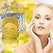 Violet Flames PACK OF 3 24k Gold Facial Mask - Anti-Wrinkle Skin Whitening and Moisturizing Pore Minimizing Treatment - Bio-collagen Crystal Facial Mask For Anti Aging Skin Rejuvenation and Repair