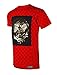 SCREENSHOTBRAND-751 Mens Hipster Hip-Hop Premiun Tees - Luxury Longline Embossed Gold Print T-Shirts Medusa-Red-XLarge
