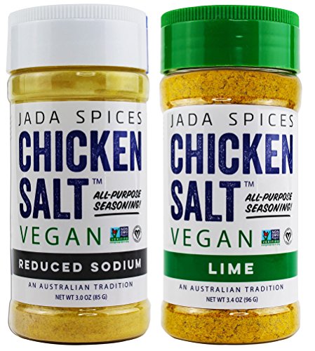 Chicken Salt - Vegan, Non-GMO, NO MSG, Gluten Free, Australia's #1 All-Purpose Seasoning (Reduced Sodium, Lime)