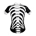 WOSAWE Mens Breathable Cycling Jersey Short Sleeves (Skeleton, L)