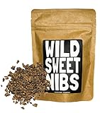 Wild Sweet Nibs, Organic Cacao Nibs Lightly Sweetened, Single-Origin, Gluten-Free, non-GMO Chocolate Superfood (4 ounce)
