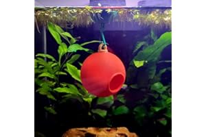 Christmas Aquarium Ornament Floating Ball for Tank, Betta Fish Christmas Decoration with Floater, Nano Fish & Shrimp Safe Hol