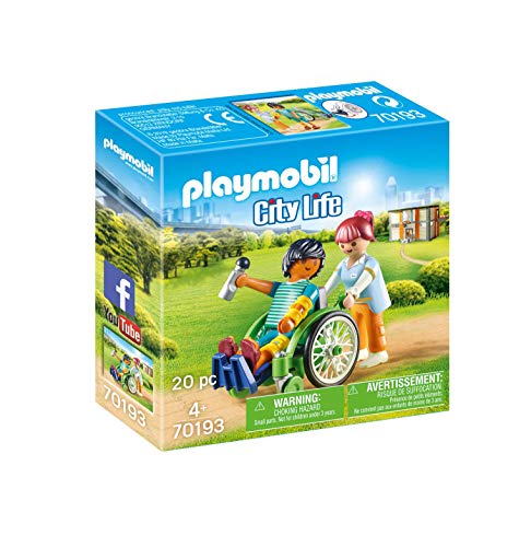 PLAYMOBIL City Life 70193 Patient im Rollstuhl, Ab 4 Jahren