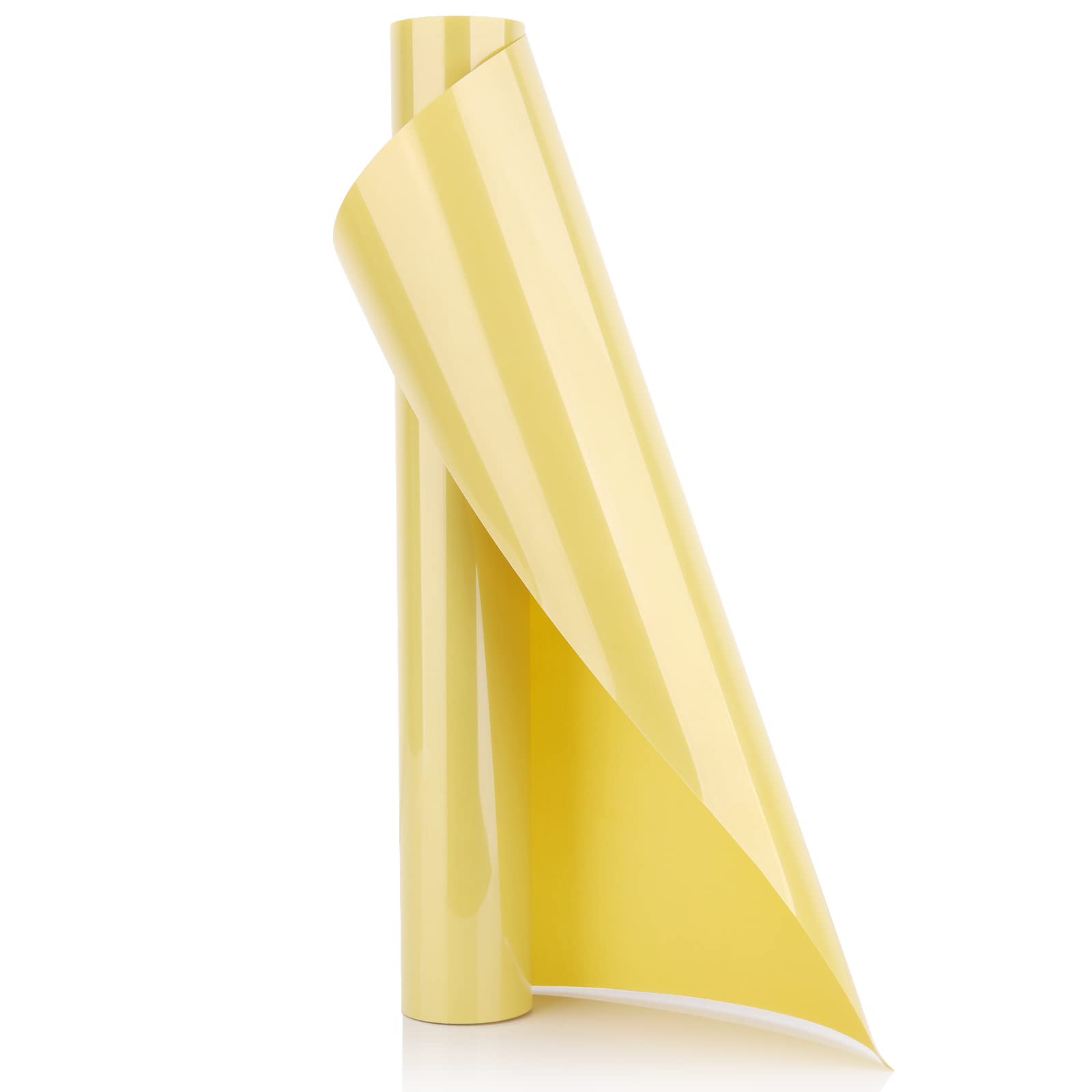 YURROAD HTV Iron on Vinyl, Heat Transfer Vinyl Gold, 40" x 12" HTV Vinyl Iron On Fabric, Easy to Cut & Weed, Gold HTV