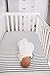 Premium Fitted Cotton Crib Sheet/Toddler Sheet City Black and White Stripes by Copper Pearl