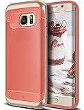 Galaxy S7 Edge Case, Caseology [Wavelength Series] Slim Dual Layer Protective Textured Grip Corner Cushion Design [Coral Pink] for Samsung Galaxy S7 Edge (2016)