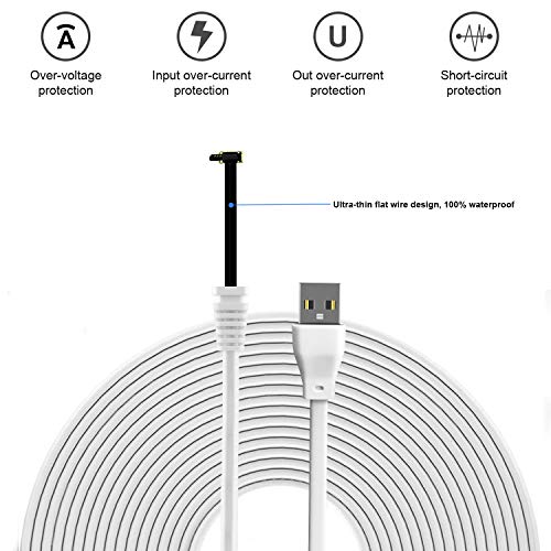 Solar Panel with Internal Battery and 10ft/3m Outdoor Power Charging