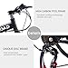 Max4out Mountain Bike Folding Bikes, Featuring 6 Spoke 21 Speed Shining SYS Double Disc Brake Fork Rear Suspension Anti-Slip (Black, 26 in)thumb 2