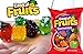 Gummy Fruits 3D Easy Fruits (24 Pack) Soft Chewy Gummies Like Gummy Bears I 4 Flavors & Shapes Grape Apple Pineapple & Strawberry I Fat & Dairy Free I Block-Fruit-24