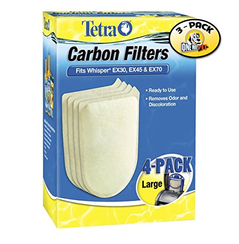 Tetra whisper ex carbon filter cartridge large 4 pieces…
