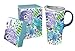Watercolor Floral Ceramic Travel Cup - 5 x 7 x 4 Inches