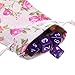 BCP Pack of 20pcs 3.5 X 6 Inch Roses Pattern Double Drawstring Linen Bags Burlap Drawstring Bag/ Gift Bag Pouch for Party / Wedding