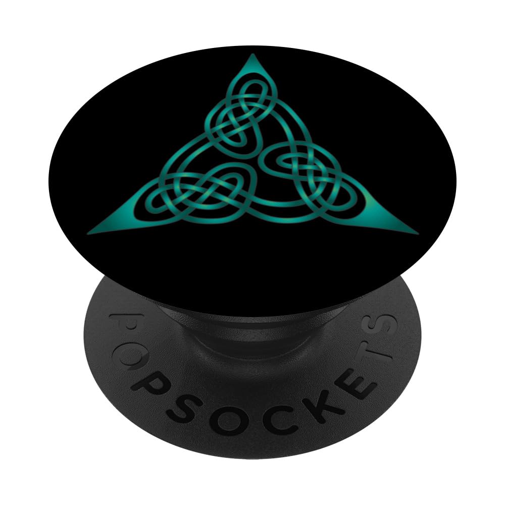 Triangle Knot With Doubled Threads Aqua PopSockets Swappable PopGrip