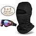 Balaclava - Windproof Ski Face Mask-Ski Goggles,Cold Weather Face Mask Motorcycle Neck Warmer Tactical Hood,Ultimate Thermal Retention in Outdoors Super Comfortable Hypo-allergenic Moisture Wicking