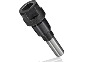 Yakamoz 1/2 Inch Shank Router Collet Extension Chuck, Accepts 1/2-inch Shank Bits, Extends The Router Bit an Additional 2-1/4"