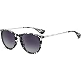 SUNGAIT Premium Vintage Round Sunglasses for Women Men Classic Retro Trendy Style
