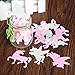 Naler 24pcs Unicorn Glow in Dark Stickers Night Glowing Wall Ceiling Decals for Nursery Kids Bedroom Decoration DIY Art Craft