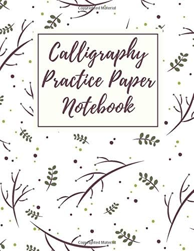 Calligraphy Practice Paper Notebook: Blank Hand Lettering Calligraphy Practice Book for Beginners - Large 8.5 x 11 - 100 Pages (Volumn 20)